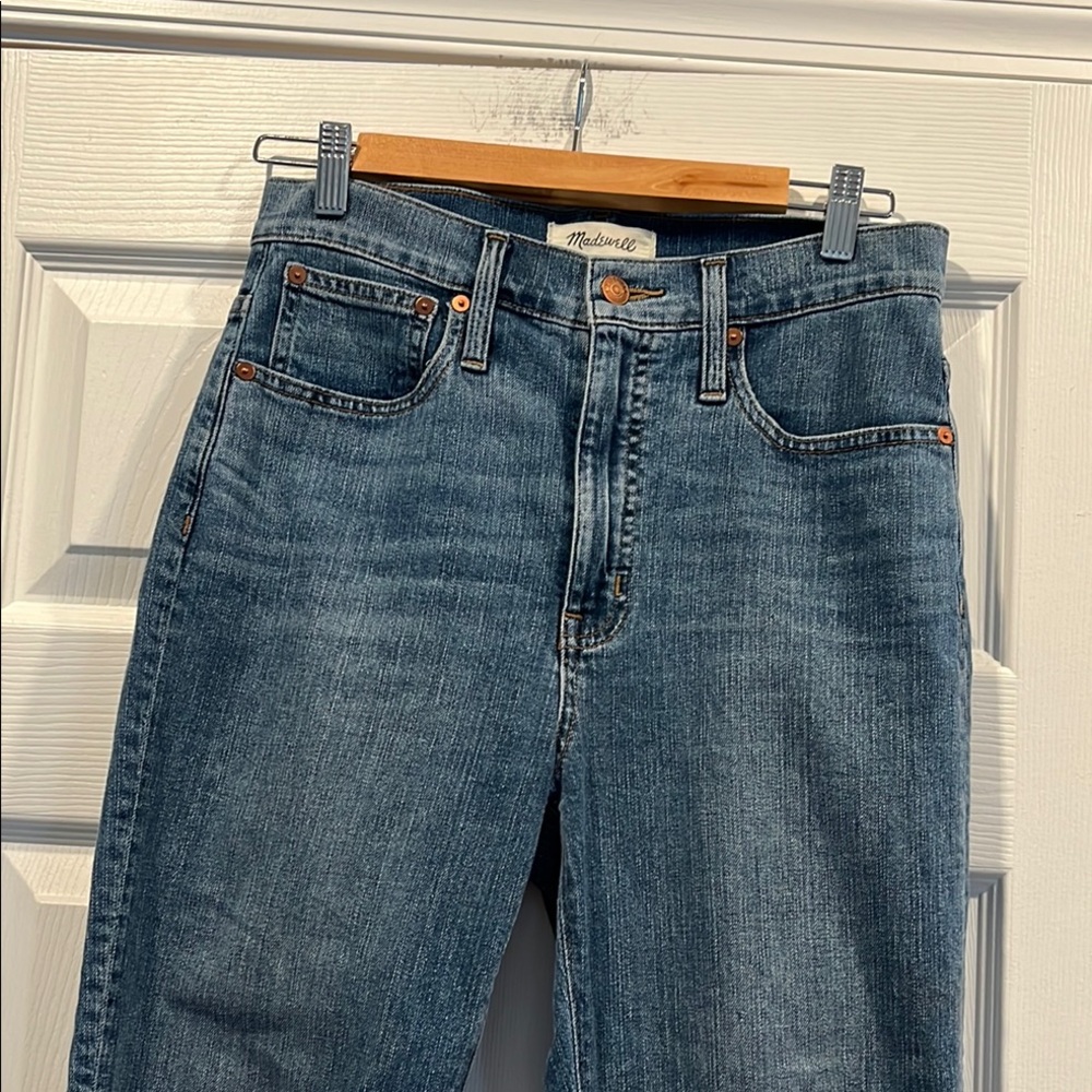 Madewell Classic Straight Blue Jeans Size 26 - Picture 2 of 15